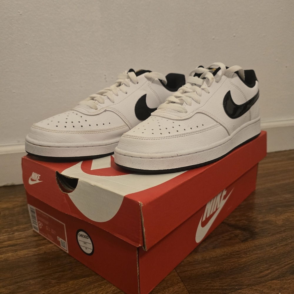 White and Black Nike Shoes
